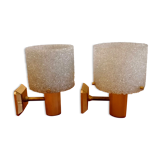 Pair of perspex wall lamps, 1960