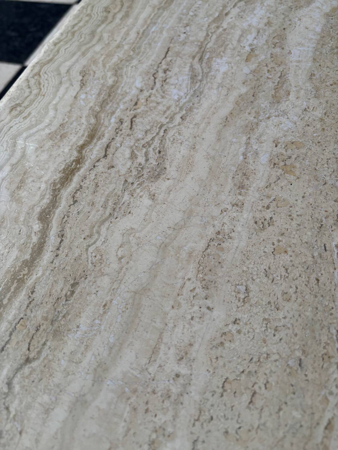 Vintage travertine coffee table