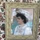 Pastel portrait young woman 19th
