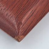 Small card holder tray in hollowed solid mahogany circa 1960 (dlg Noll) C in Paris
