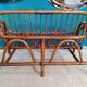 80s rattan bench