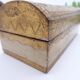 Florentine wooden stamp box, vintage Italy