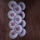 11 Moulin des Loups rose bouquet soup plates