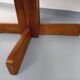 Vintage 80s hexagonal dining table in oak wood