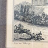 Ancient region engraving "the low pyrenees"