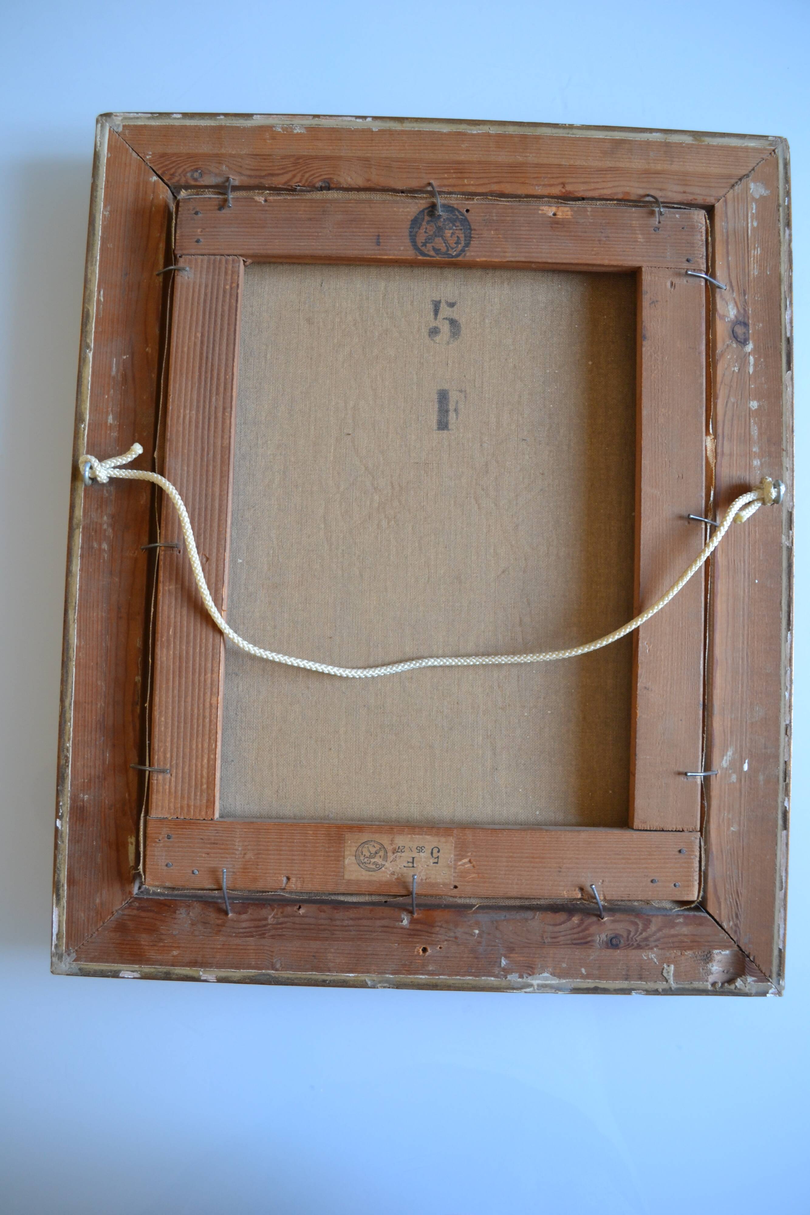 Portrait of Madame de Pompadour as Diana after Nattier painting HST