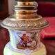 Porcelain and copper oil lamp
