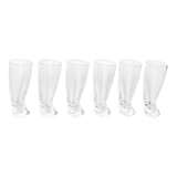 6 verres à liqueur 'Touch Glass' par Angelo Mangiarotti pour Cristalleria Colle 1991