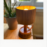 Rattan lamp 60s