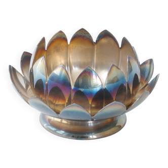 Reed & Barton: lotus bowl 2 pieces vintage silver from the 1970s