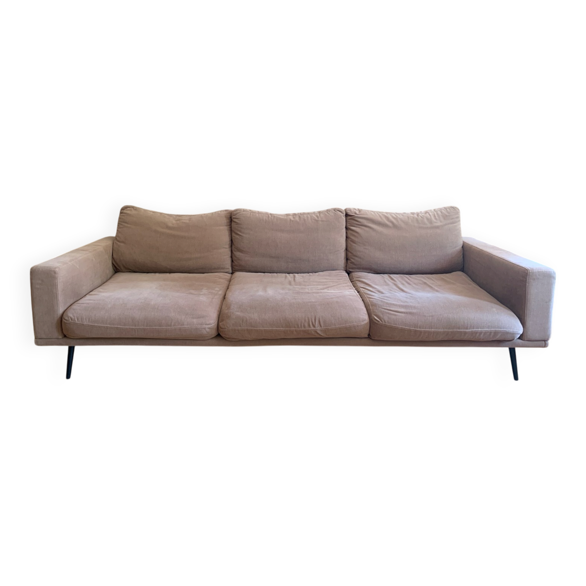 3-seater sofa BoConcept Carlton with ottoman – Vintage style from the 60s/70s