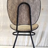 Vintage metal and leatherette chair - 1950s