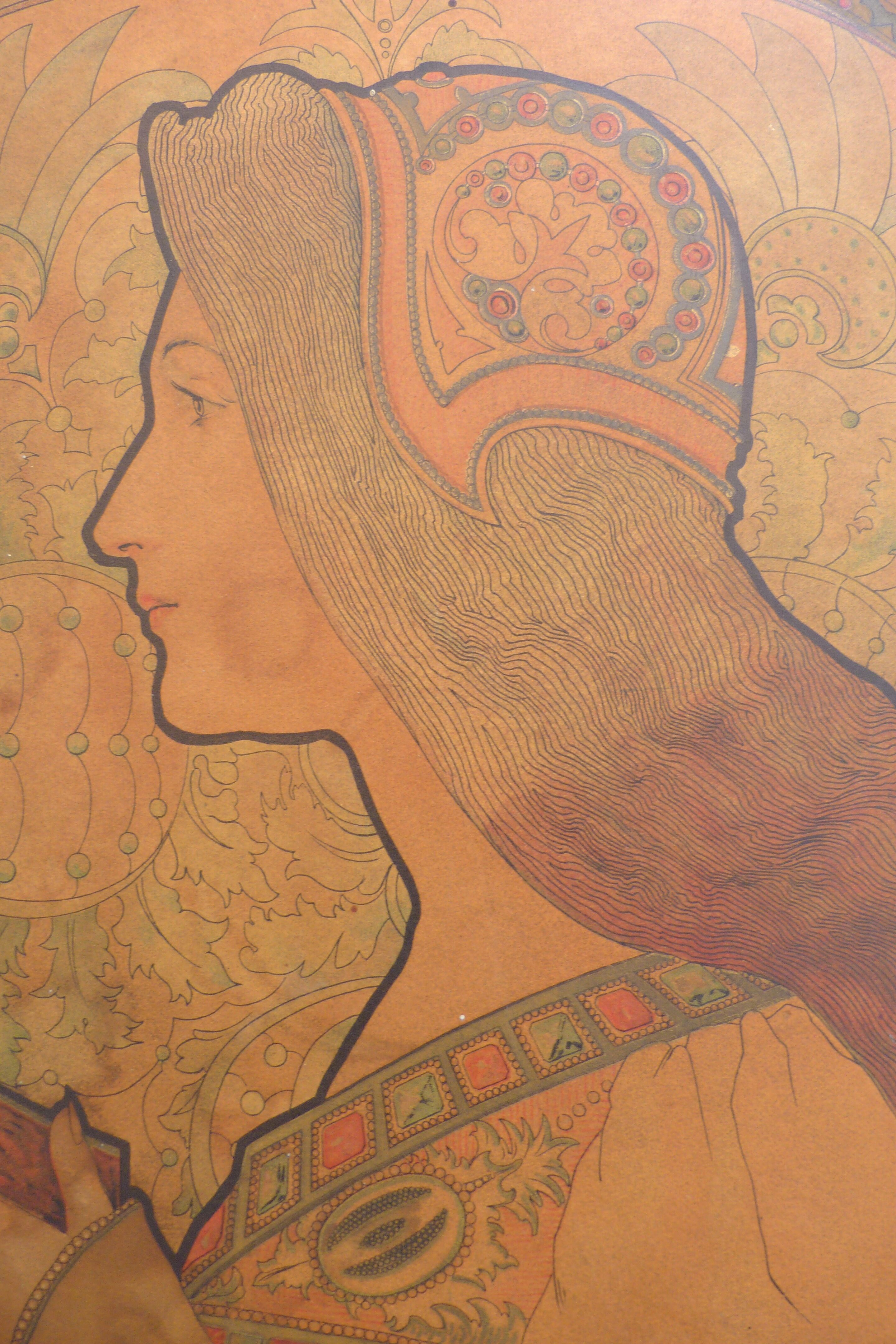 Lithograph by Jane Atche - Woman with a Book