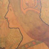 Lithograph by Jane Atche - Woman with a Book