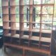 Large industrial-style shelving unit