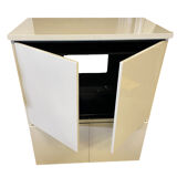 David Lange white lacquered wooden furniture