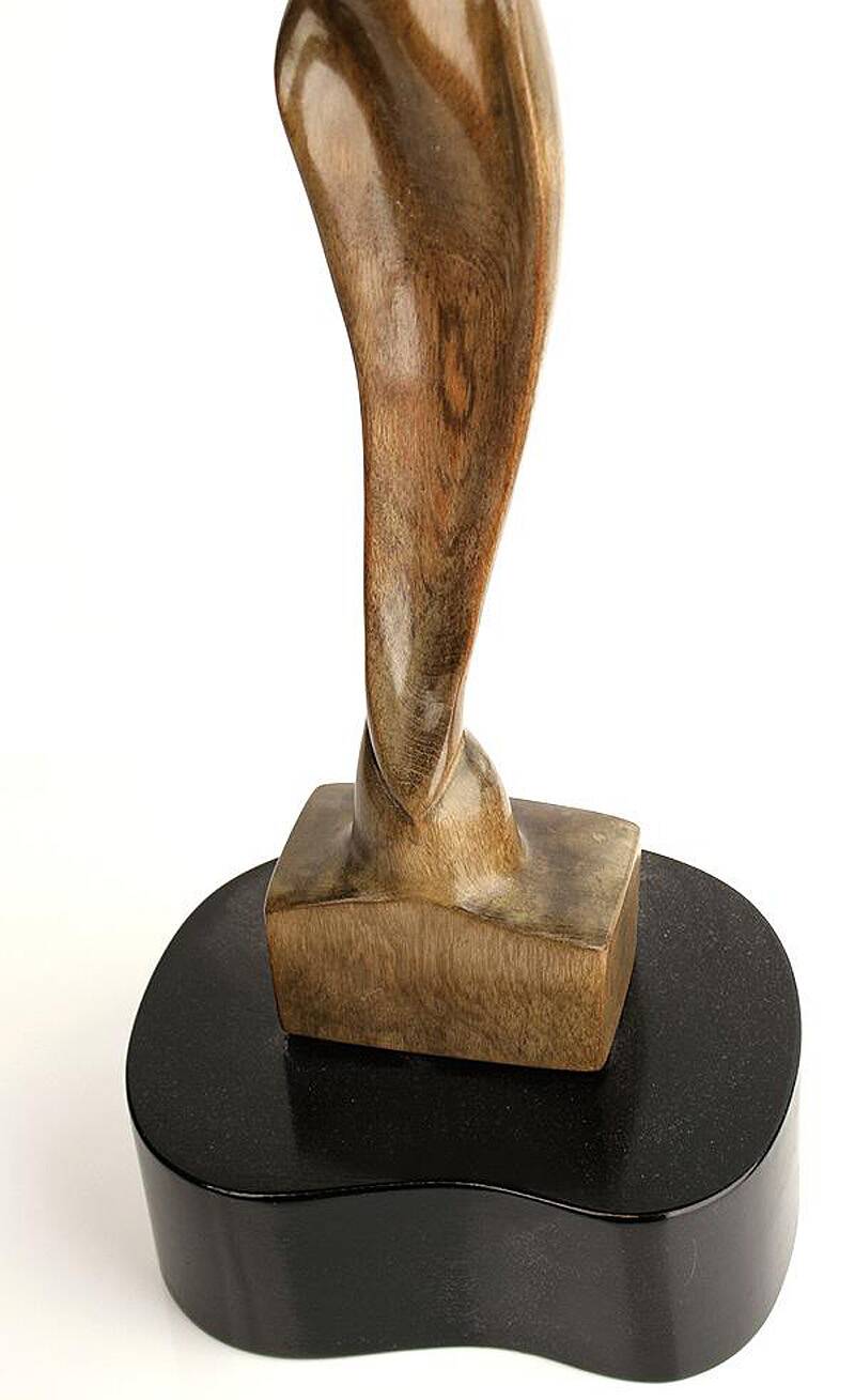 Pair of Large Vintage Teak Sculptures, 1950s