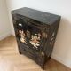 Meuble de rangement chinois vintage laqué noir