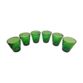 Set 6 verres Vereco verts