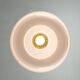 Italian White Medusa Pendant Brass Edition by Luigi Massoni for Guzzini, 1970s