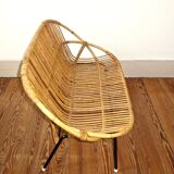Bench Rohe Noordwolde 50s Wicker