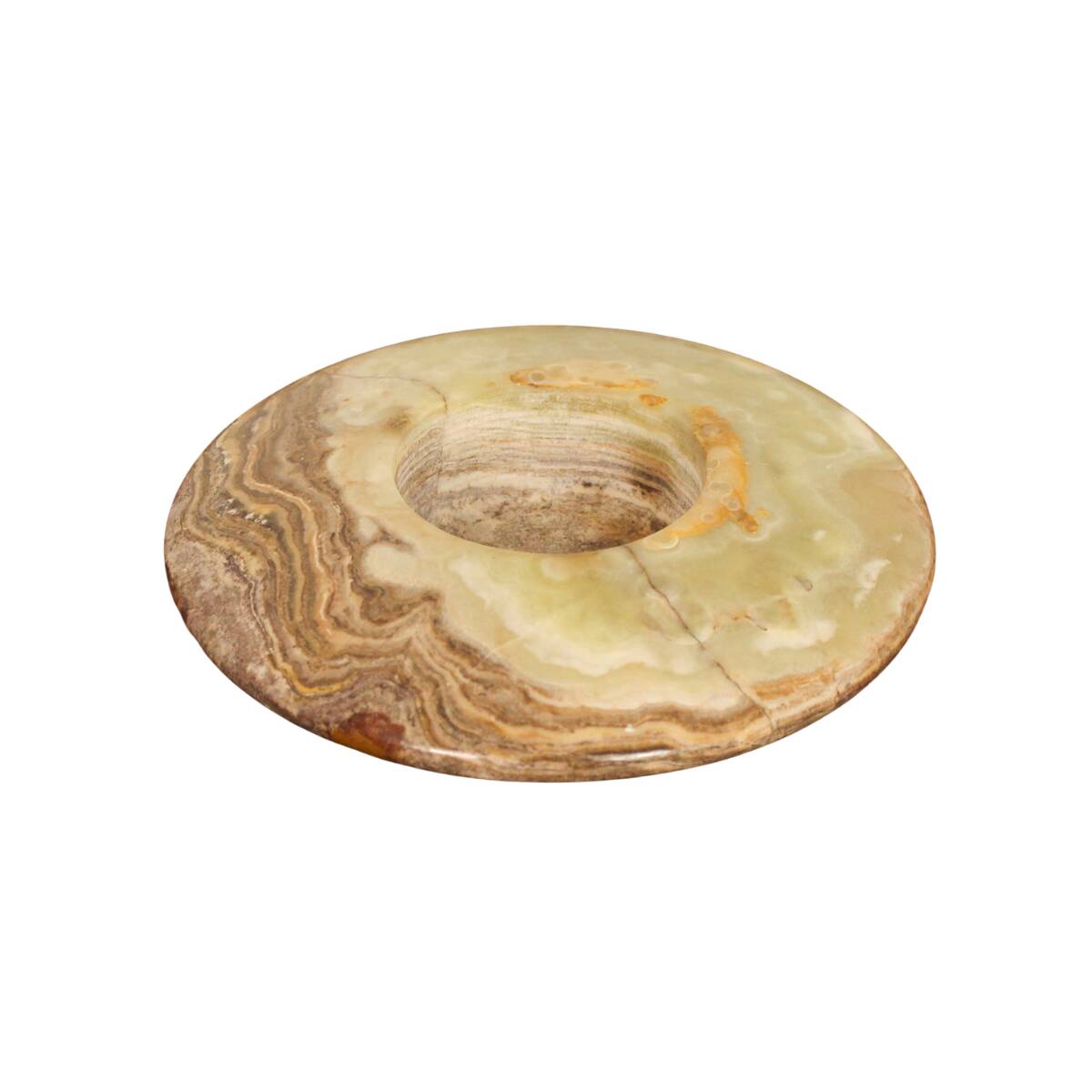Onyx tea light holder in marble