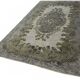 Overdyed Wool Vintage Handmade Carved Rug 170 cm x 290 cm