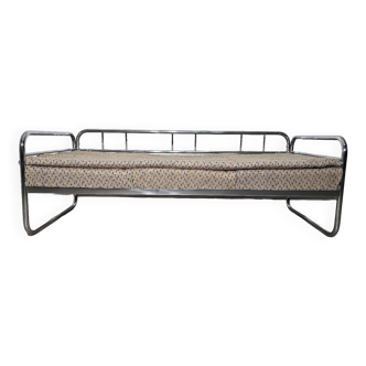 Bauhaus Chrome Sofa by Robert Slezak for Slezak Factories, 1930s
