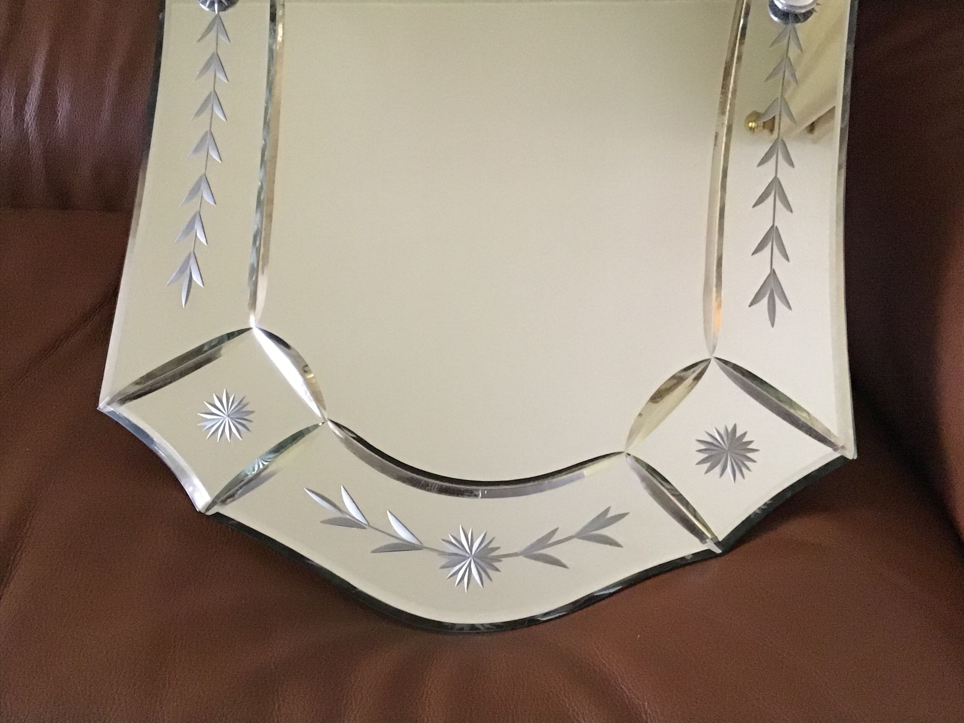 Miroir art déco biseauté