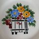Assiette fleuri HBCM France
