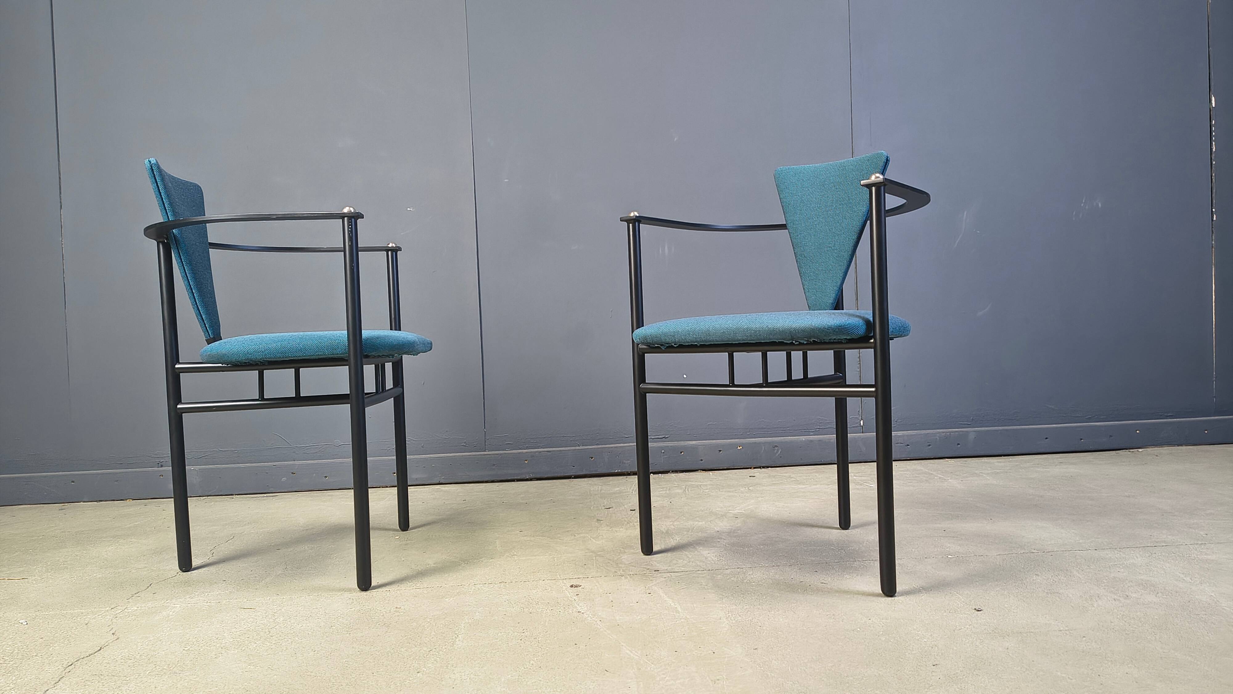 Vintage dining chairs by Belgochrom, set of 4 - 1980s
