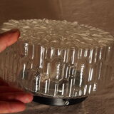 Vintage molded glass ceiling lamp