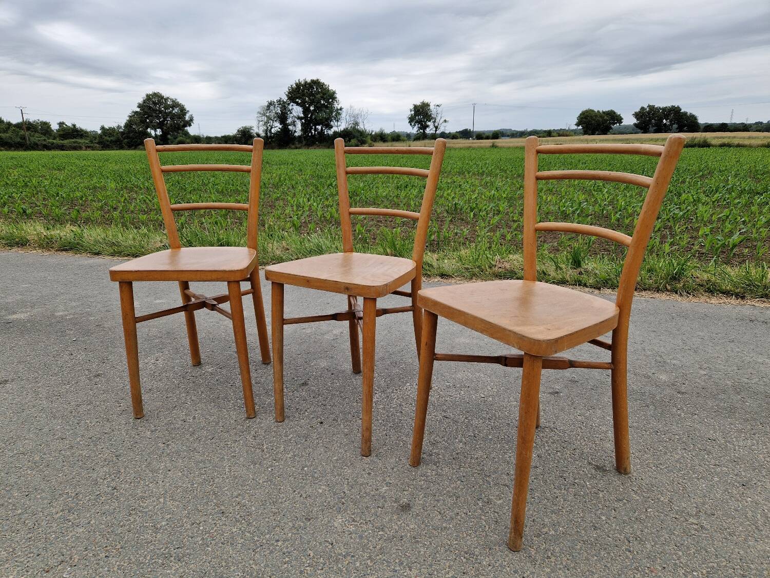 Set of 3 bistro chairs