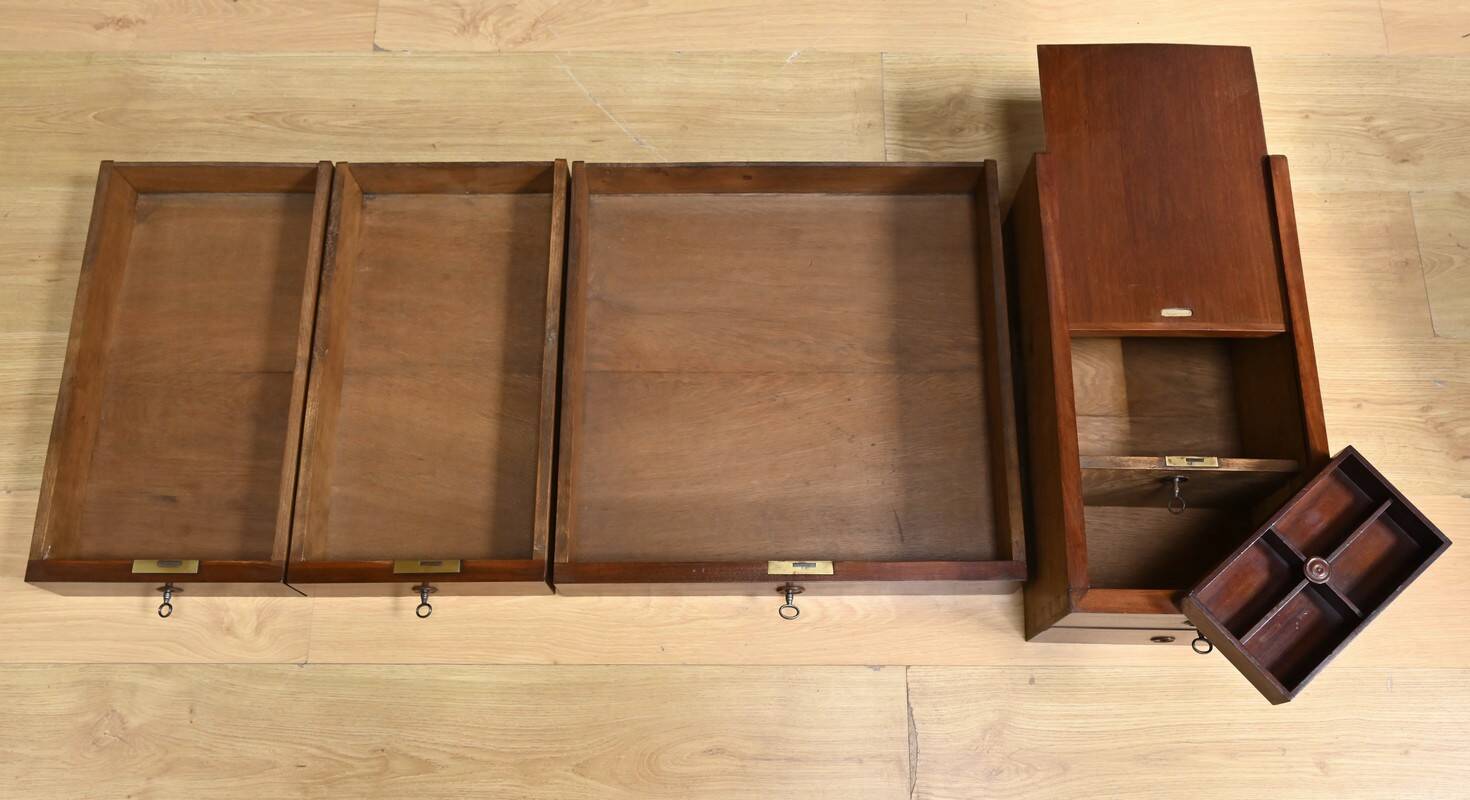 Mahogany Cylinder Desk, Restoration Period – Part 1 of the 19th Century