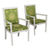 Antique lacquered wooden armchairs with decorations, Italy, 20th century