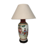Lampe ancienne Chine porcelaine émaillée