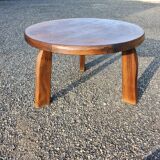 Aranjou Table basse d'appoint, Orme, France, années 1970/80