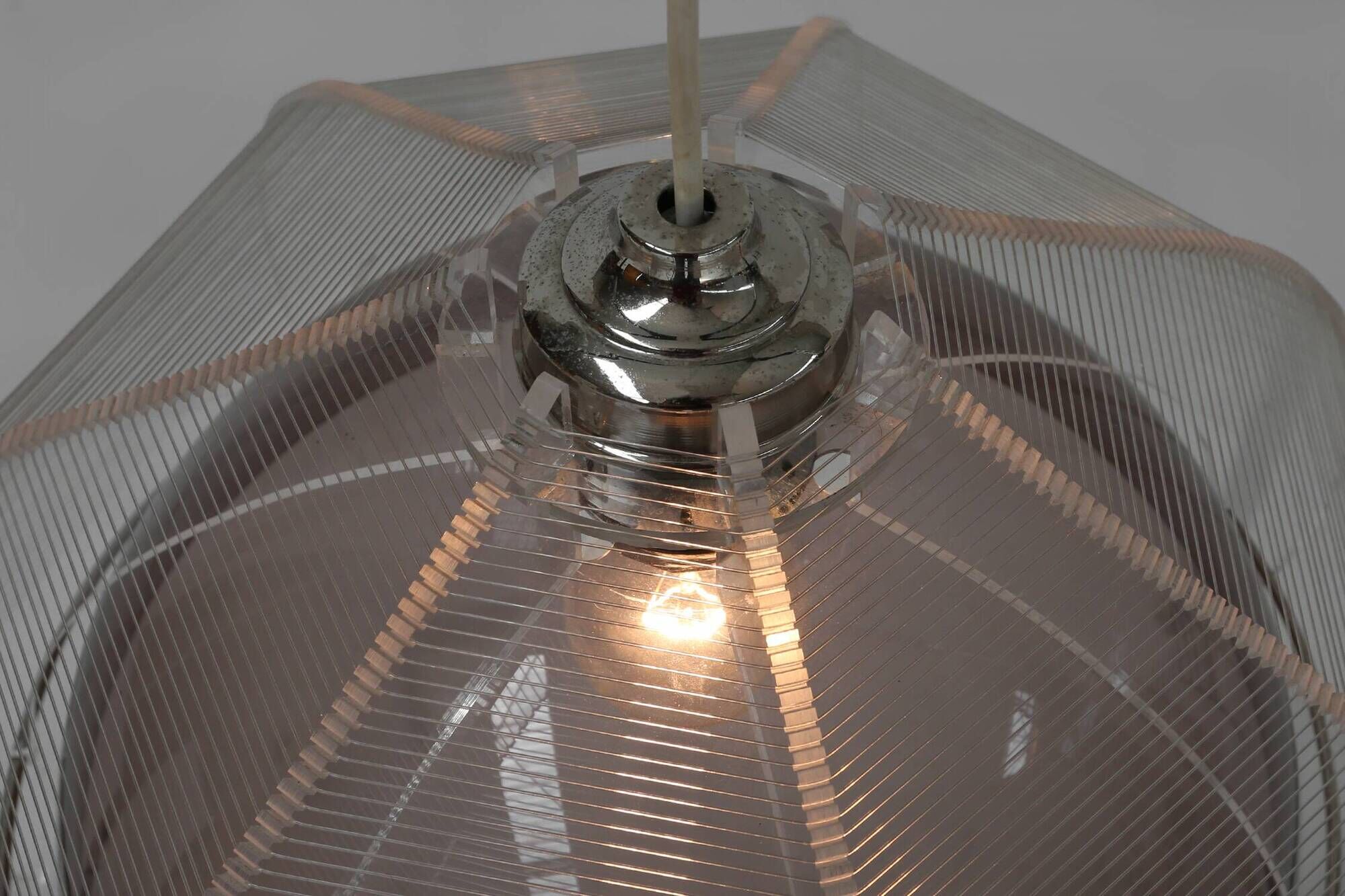 Wire pendant lamp by Paul Secon for Sompex, Germany, 1960s