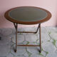 Round and folding bridge table