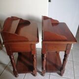 Pair of cherry wood bedside tables
