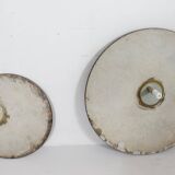 Sculptural coffee table in granite and wood, Italy 1980s.