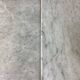 Set of two bistro tables in marble and wrought iron