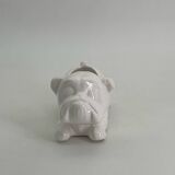 Ceramic flower pot in the shape of a dog