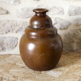 Coloquinte Vase Bordeaux Art Ceramics