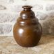 Coloquinte Vase Bordeaux Art Ceramics