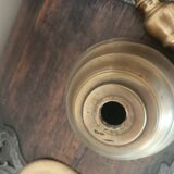 18th century disc candlesticks