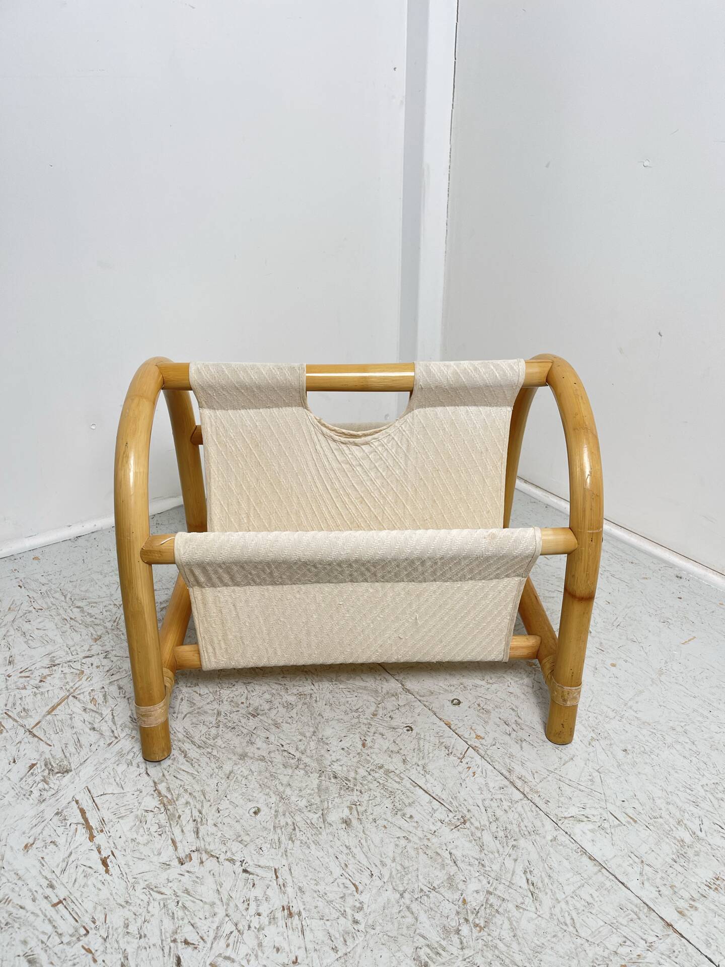 Bamboo magazine rack 1980