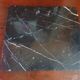 Black and white marble centerpiece top