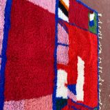 Contemporary Beni Ouarain Rug 300x200 cm – Multicoloured Abstract Patterns