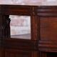 Czech Cubistic Writing Desk in Oak and Walnut, 1910s